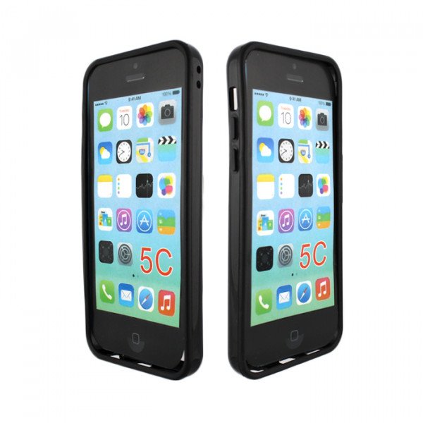 Wholesale iPhone 5C Bumper Case (Black - Black)